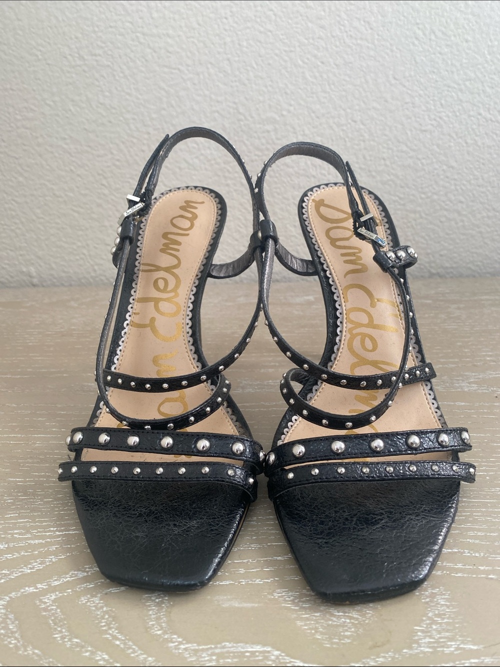 Sam Edelman - Lennox Black Studded Multi-Strap Sandals